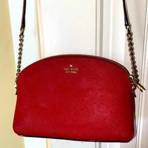 Red Kate Spade cross body bag